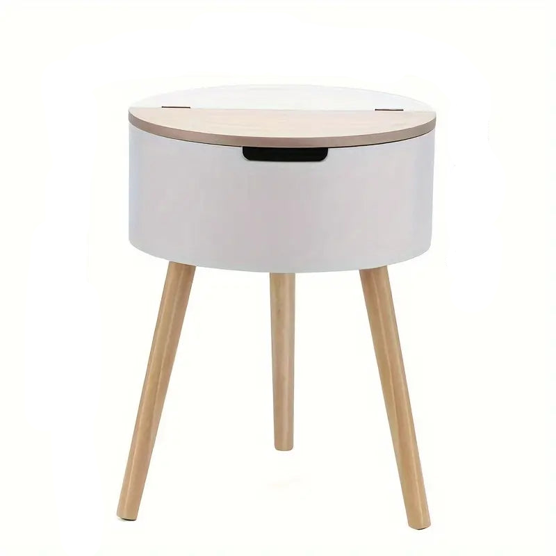 Floor Standing Organizer Lift-Top Storage Side Table-0