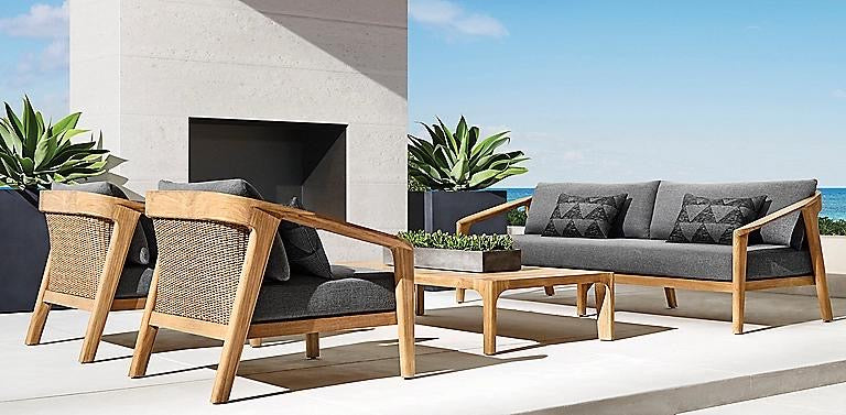 Malta Teak Rattan Sofa-0