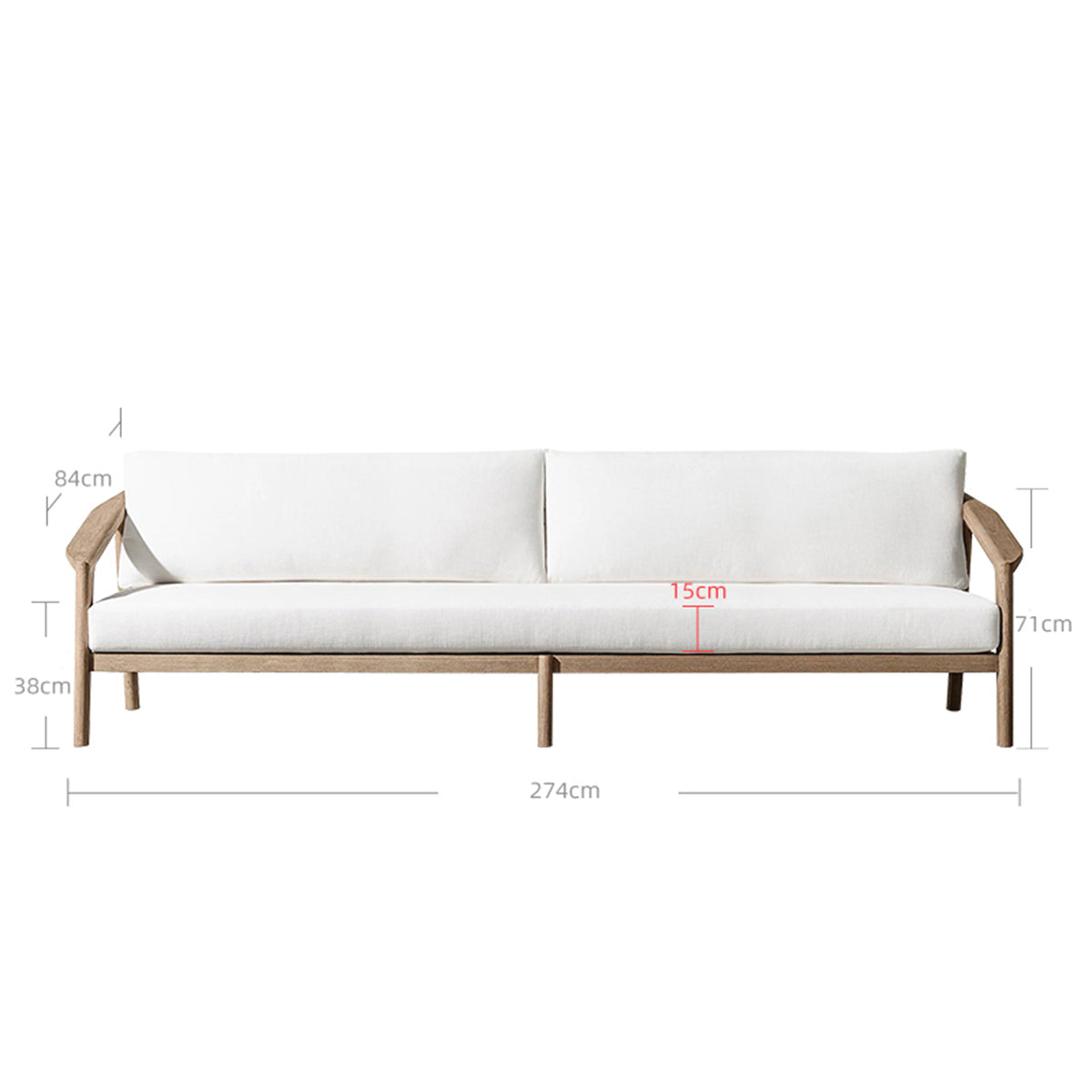 Malta Teak Rattan Sofa-1